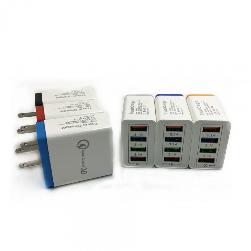 4USB mobile phone charger 5v3a multi port charger
