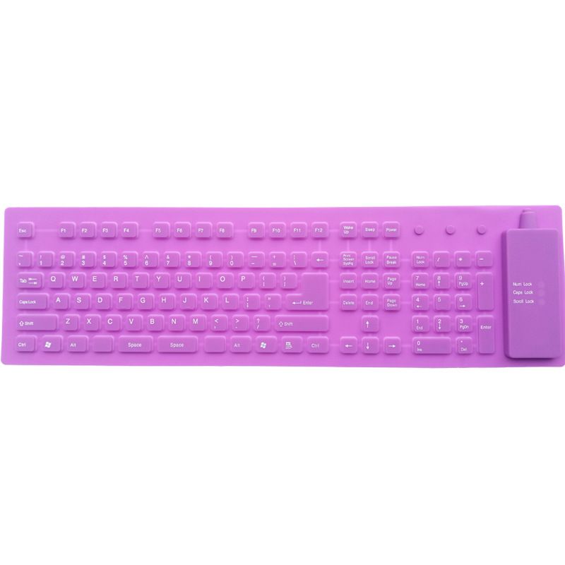 Factory direct silicone game keyboard spot industrial waterproof computer external classic 109 customized mechanical keyboard 
