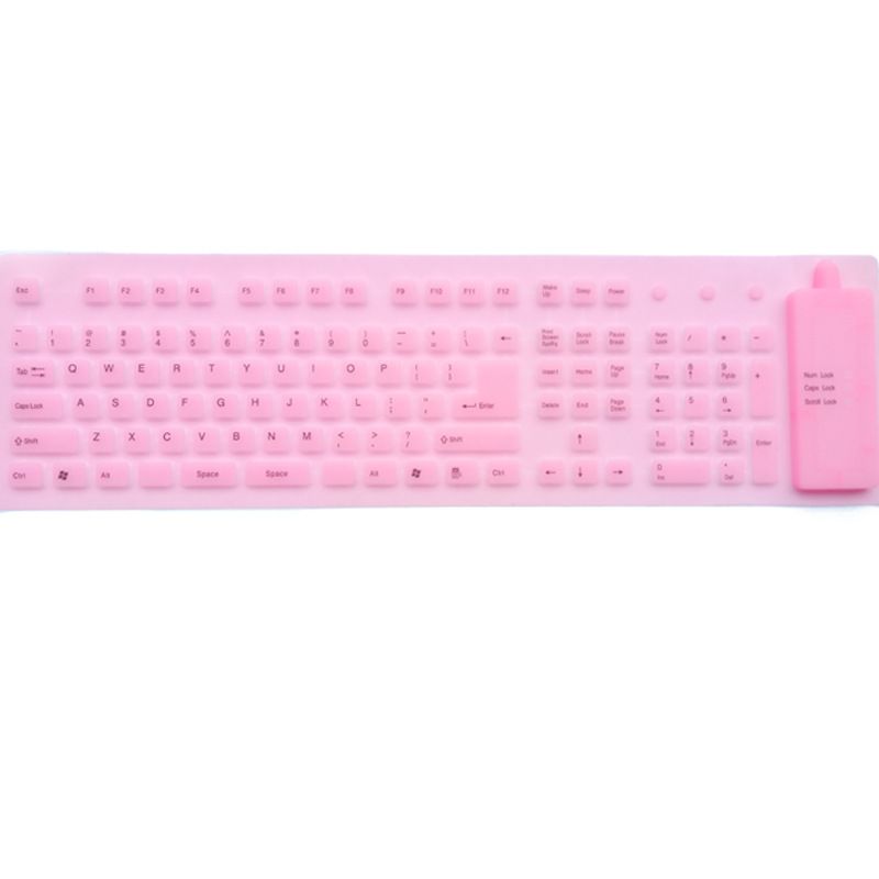 Factory direct silicone game keyboard spot industrial waterproof computer external classic 109 customized mechanical keyboard 