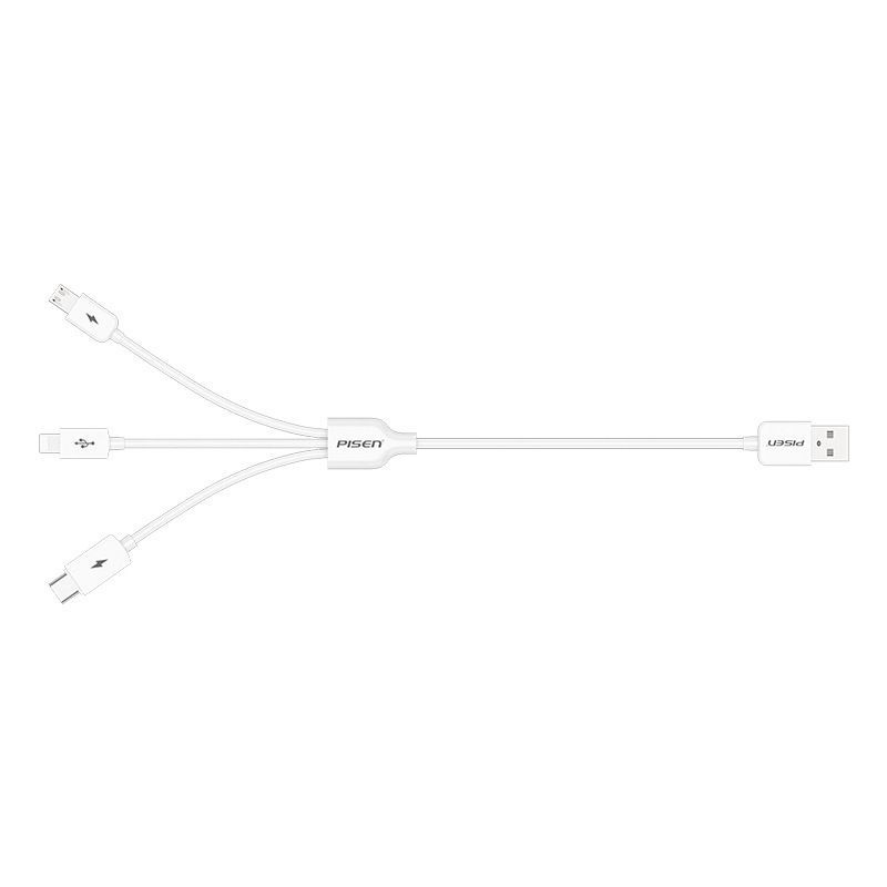 One for three data cable is suitable for iPhone 6, apple, Huawei type-C three in one car charging 1.2m