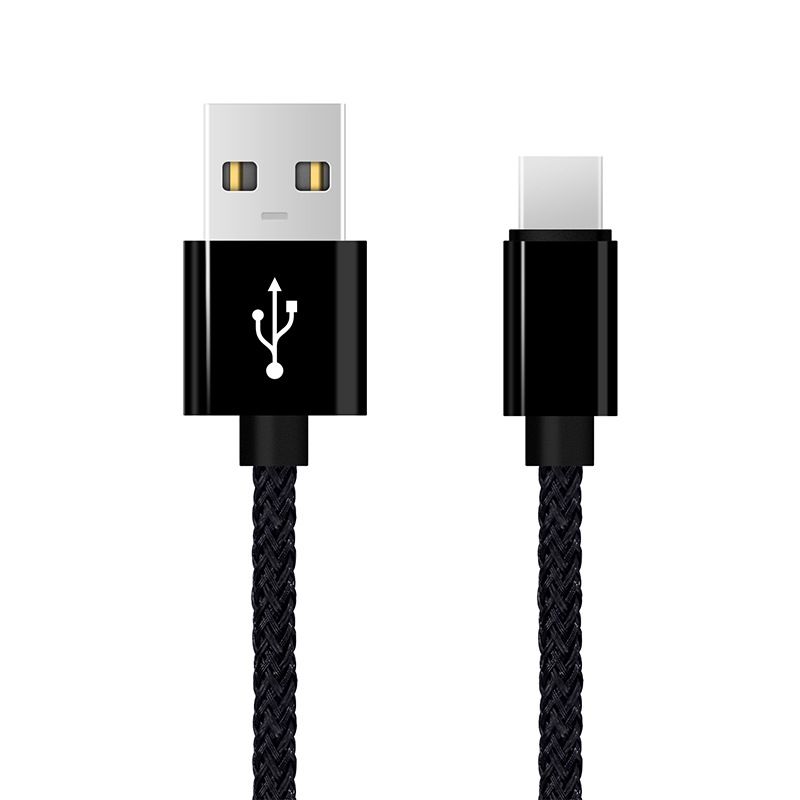 Hemp rope weaving is suitable for Apple Android type fast charging power cable, mobile phone charging cable 1m 2m 3M data cable
