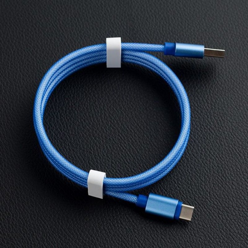 Factory wholesale roughened fishing net data line 8pin data line Android data line type-c2a fast charging line