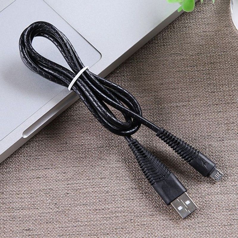 New USB Mermaid bending resistant data cable fishbone break proof smart Android V8 mobile phone charging cable wholesale