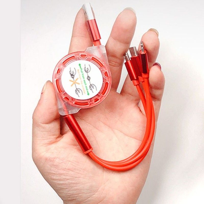 Android type-C three in one mobile phone charging cable creative gift customization logo