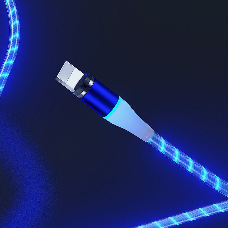 Super fast charging magnetic streamer data cable is suitable for Apple Android type-C luminous magnetic data cable