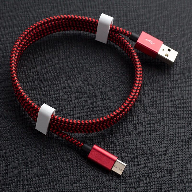 Factory supplied Nylon Braided data cable type-C f...