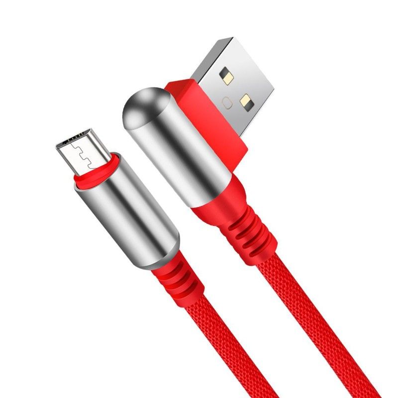 Zinc alloy bullet data cable elbow fast charging c...