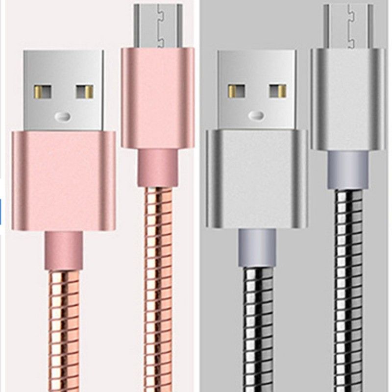 Metal hose spring data cable anti winding quick ch...