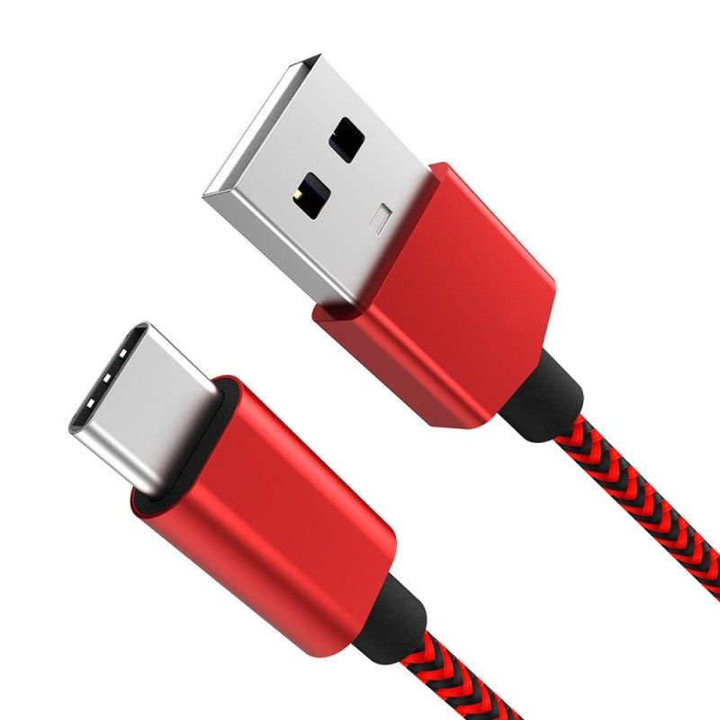 3M data cable extended typec red black nylon woven fast charging cable set plus 5T data cable