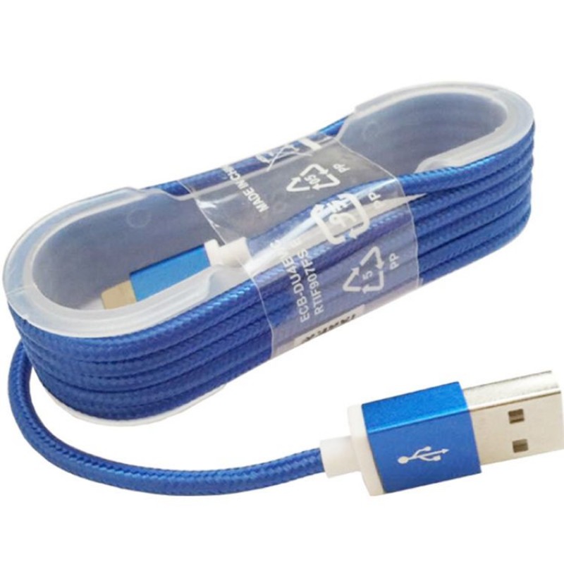 Generation 6 metal 1.5 braided data cable generation 5 braided data cable for mobile phone wholesale nylon USB charging cable