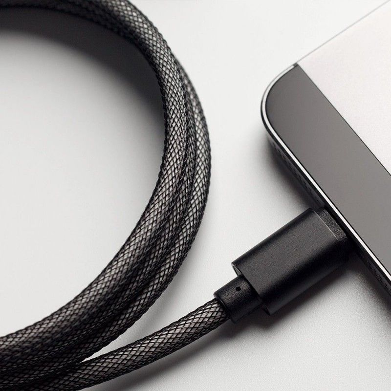 Data cable a new gold plated woven fishing net charging cable for Apple type-C Android charging cable