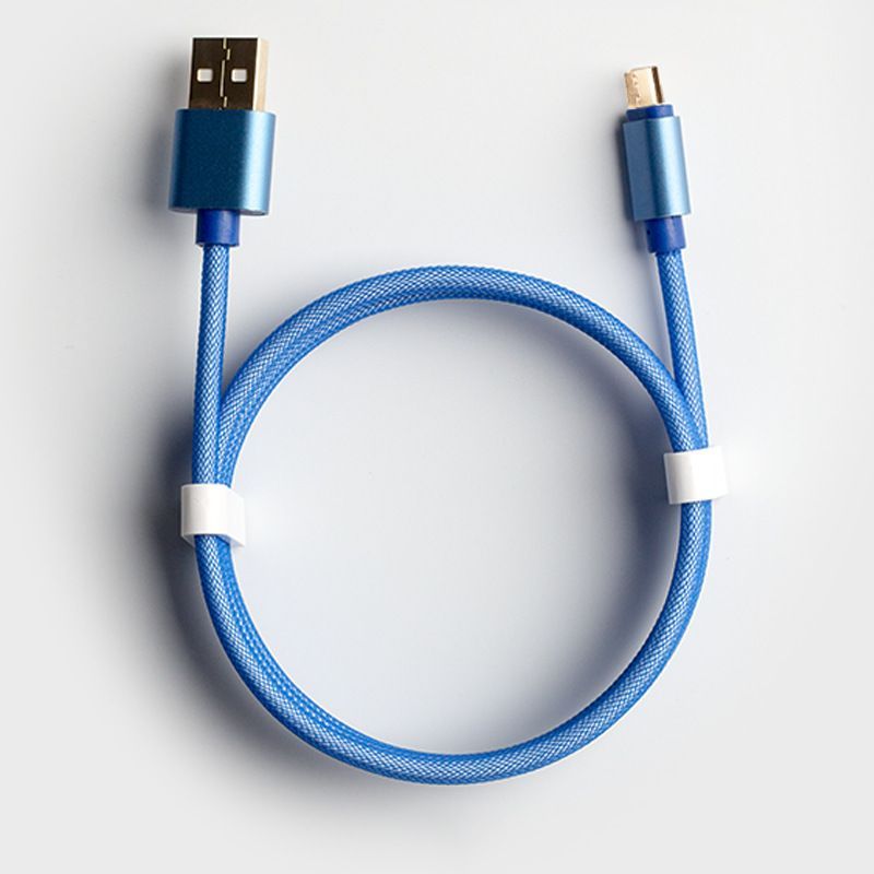 Data cable a new gold plated woven fishing net charging cable for Apple type-C Android charging cable