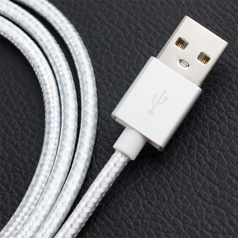 Mobile data cable USB fast charging is suitable for Apple 6s7s nylon woven fast charging cable iPhone short line