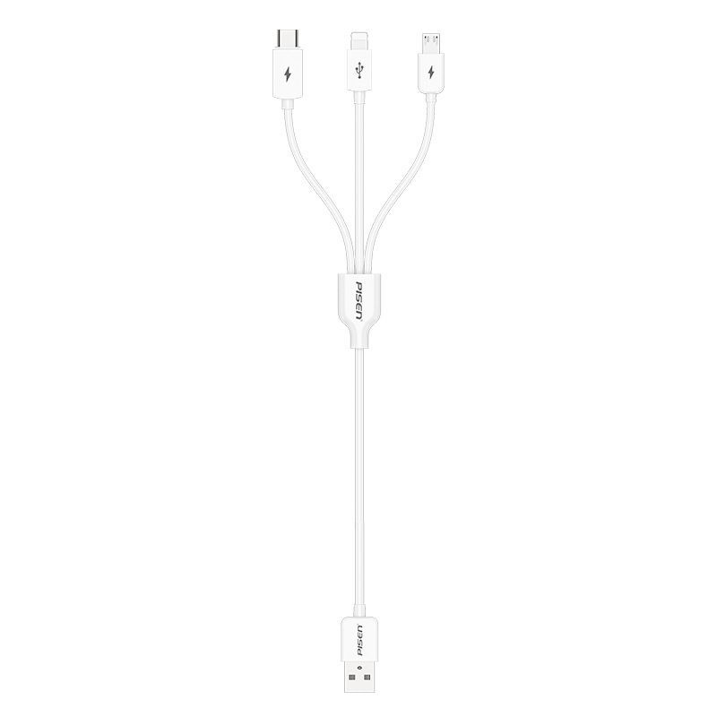 One for three data cable is suitable for iPhone 6, apple, Huawei type-C three in one car charging 1.2m