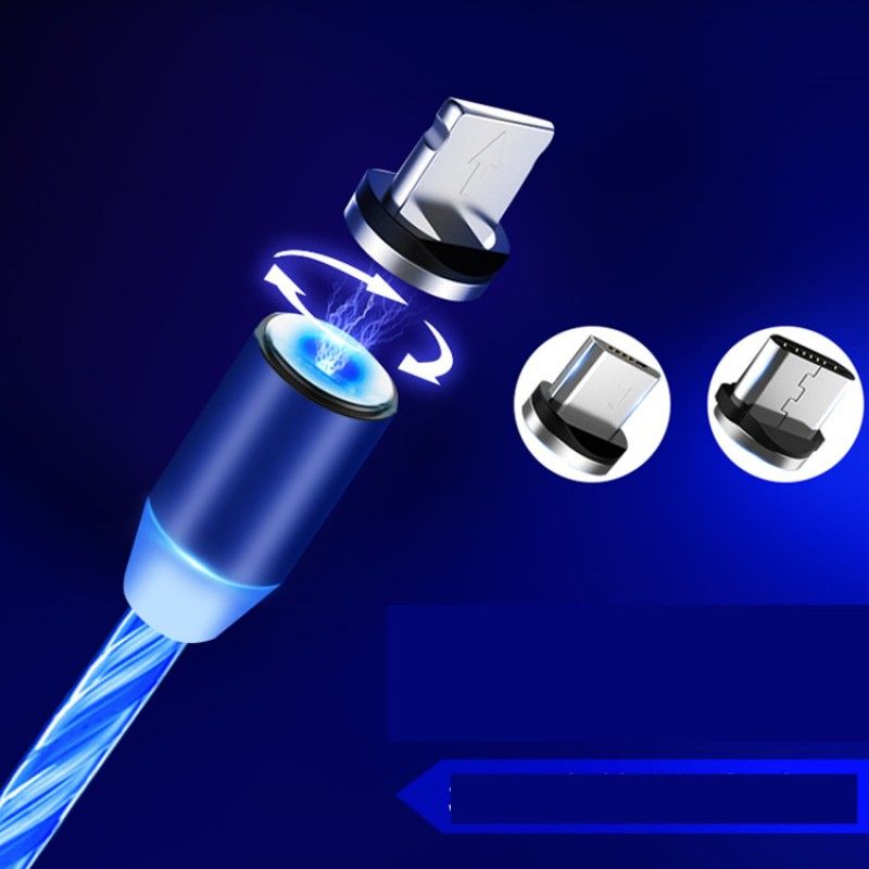 Magnetic streamer data cable magic light mobile ph...