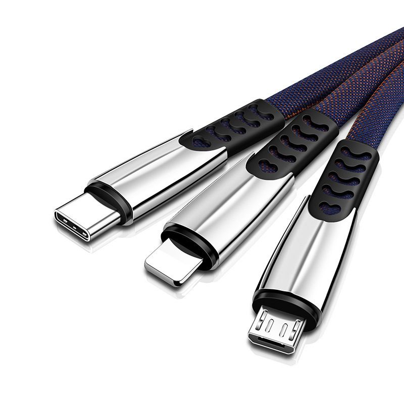 One drag three data cable, one split three data ca...
