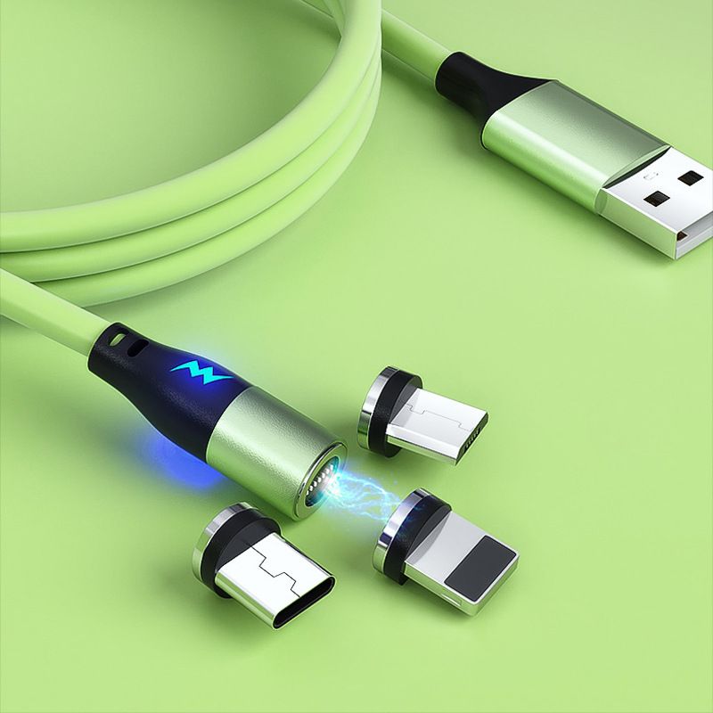 Makaron magnetic data cable color liquid fast char...