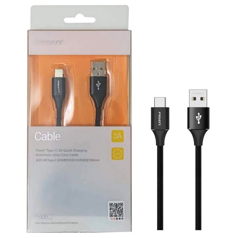 Type-C braided data cable 3A fast charging aluminum alloy charger cable mate9 glory P10 Xiaomi 8