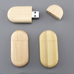 [popular] wooden USB flash disk wholesale logo bus...