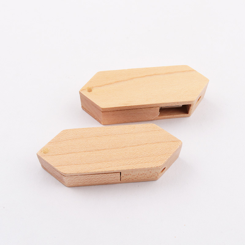 Triangle USB flash disk wholesale logo business gift USB flash disk original woodiness girl cute USB flash disk manufacturer best-selling USB flash disk