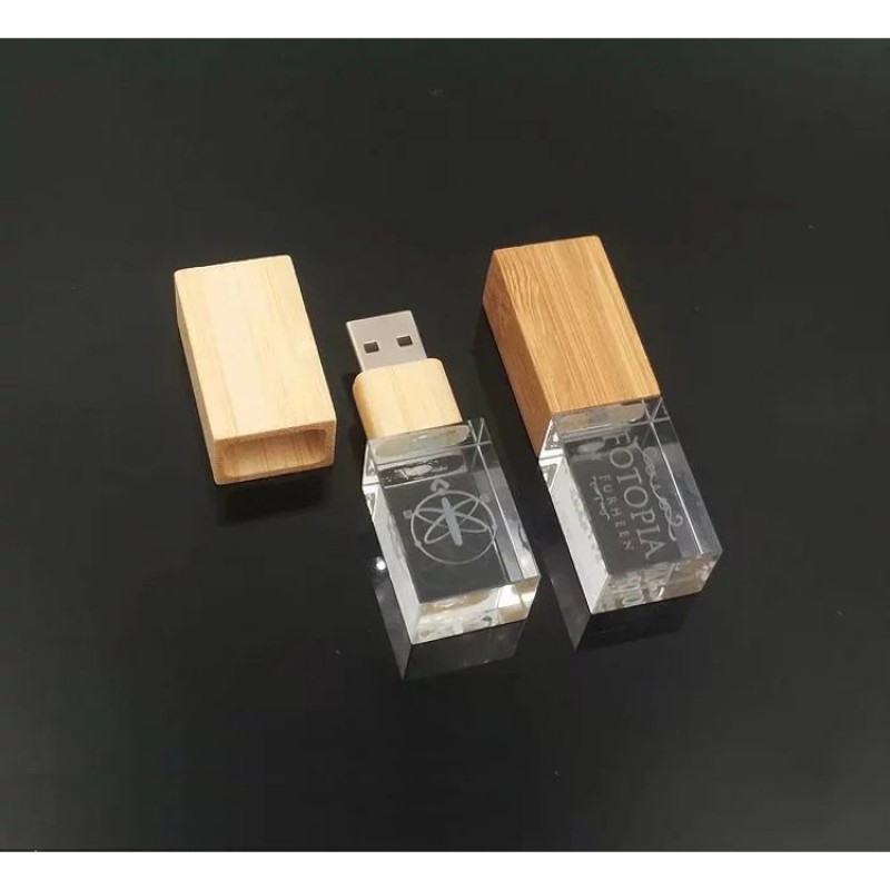 Manufacturer direct selling crystal USB flash disk customized logo USB flash disk 16g32g64g high-end business gift USB flash disk