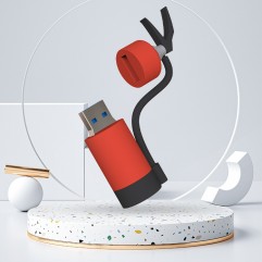 PVC fire extinguisher U-disk soft glue personalize...
