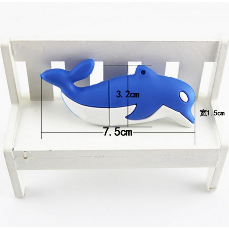Manufacturer wholesale cartoon dolphin USB flash disk marine animal USB flash disk Mini creative logo8g gift USB flash disk