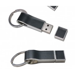 Leather case USB flash disk high-end business gift...