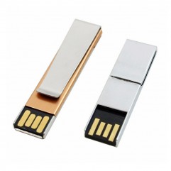 Metal book clip USB flash disk customized metal US...