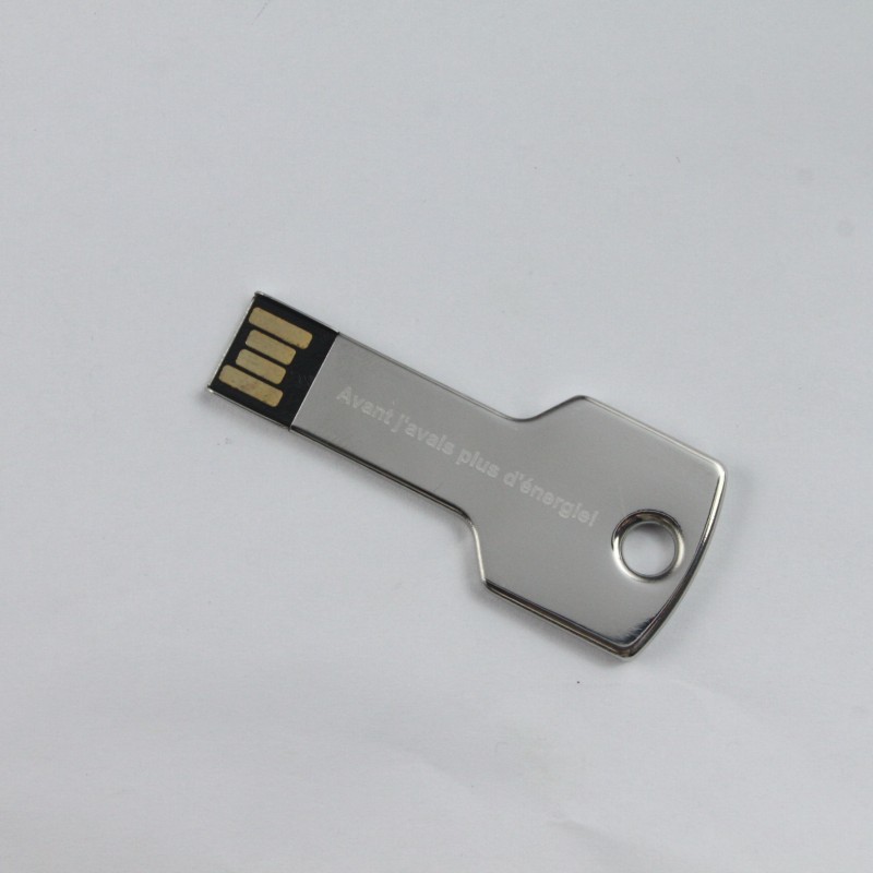 Metal key U disk key shape gift U disk engraving customer logo printing customer logo