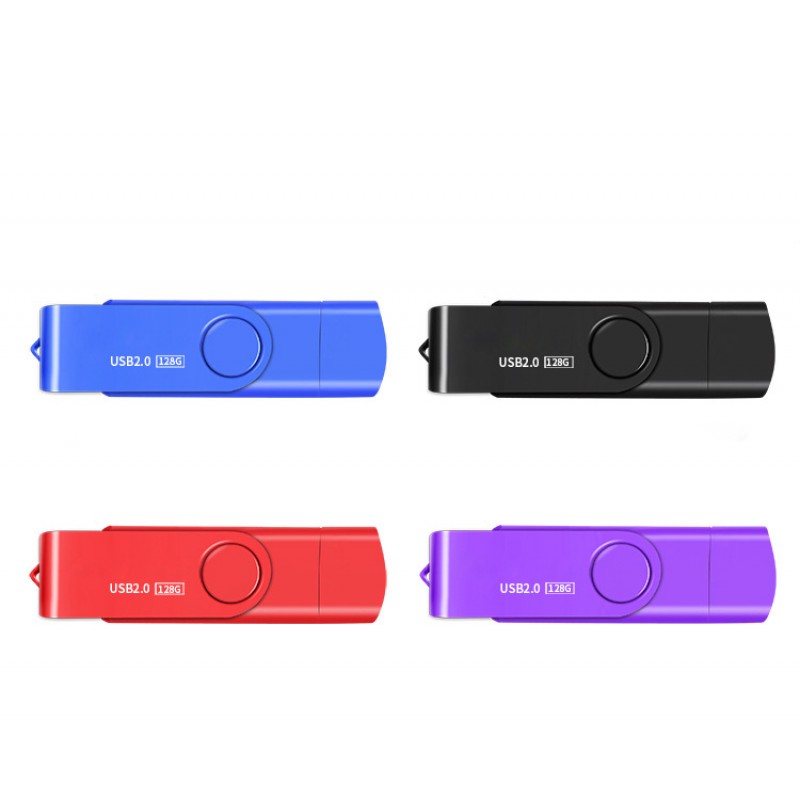 [popular] otgtype-c multifunctional USB flash disk wholesale foreign trade gift USB flash disk rotary USB flash disk manufacturer direct sales
