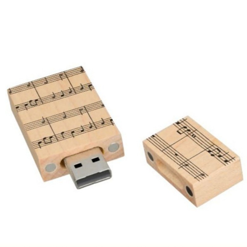Manufacturer direct selling wooden USB flash disk laser printing logo commemorative gift USB flash disk office supplies 32GB