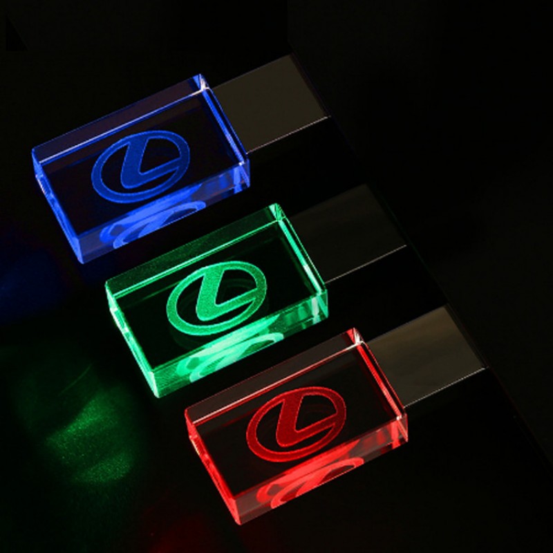 Manufacturer direct selling crystal USB flash disk customized logo USB flash disk 16g32g64g high-end business gift USB flash disk