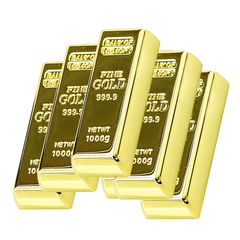USB flash disk manufacturer wholesale gold bar gift U disk 16g gold U disk 32g Bank gold brick USB flash disk can customize logo
