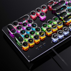 Silver carving Summoner real mechanical keyboard a...