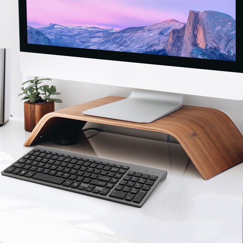 Factory popular 2.4G wireless Keyboard USB Mini mute ultra-thin keyboard laptop Amazon spot
