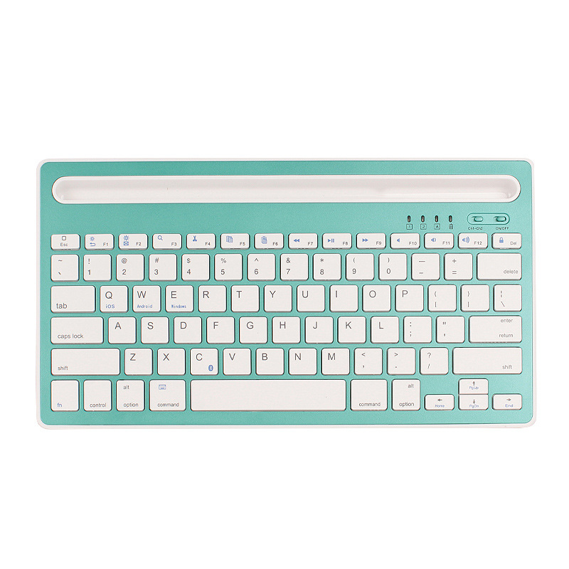 Keyboard is suitable for iPad desk mobile phone desktop computer charging dual channel wireless Bluetooth keyboard 