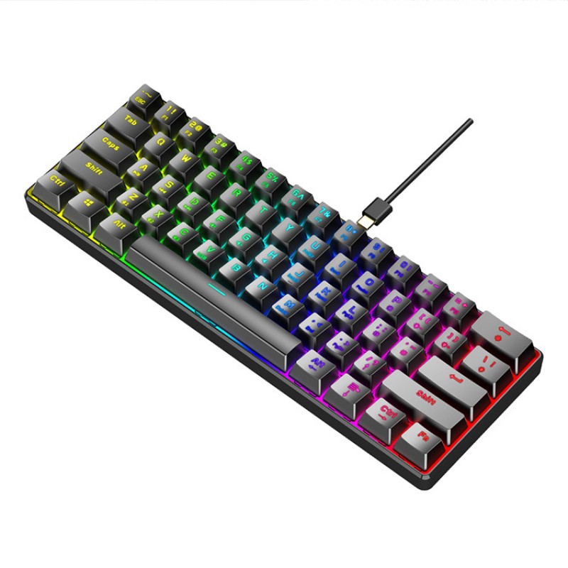 Hunting engine s61 mechanical keyboard game keyboard 61 key wired mechanical keyboard high special axis keyboard Amazon manufacturer