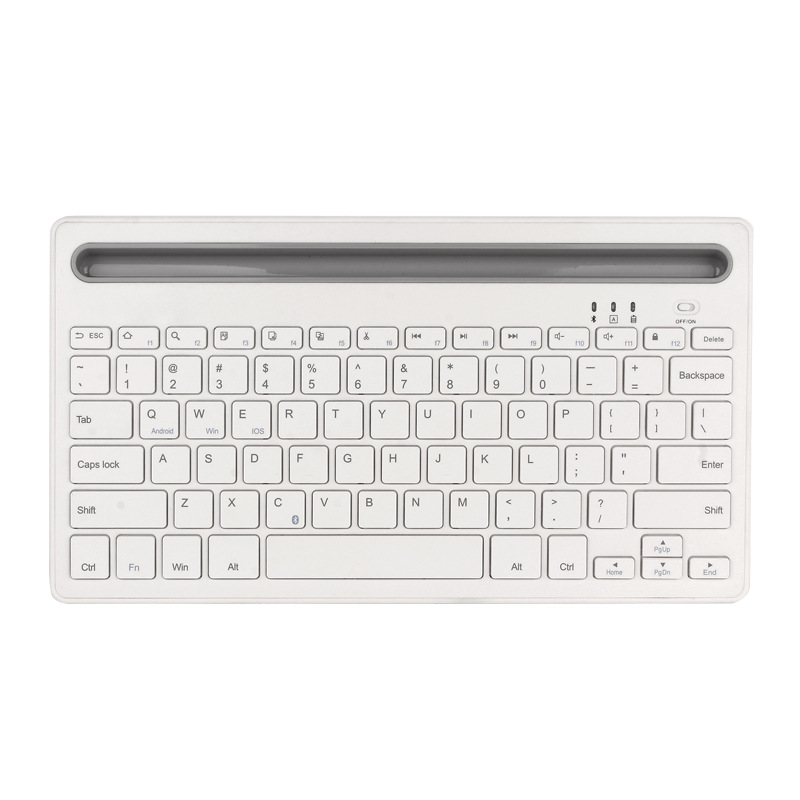 Keyboard is suitable for iPad desk mobile phone desktop computer charging dual channel wireless Bluetooth keyboard 
