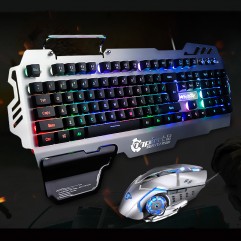 Qipin pk900 game keyboard RGB luminous non mechani...
