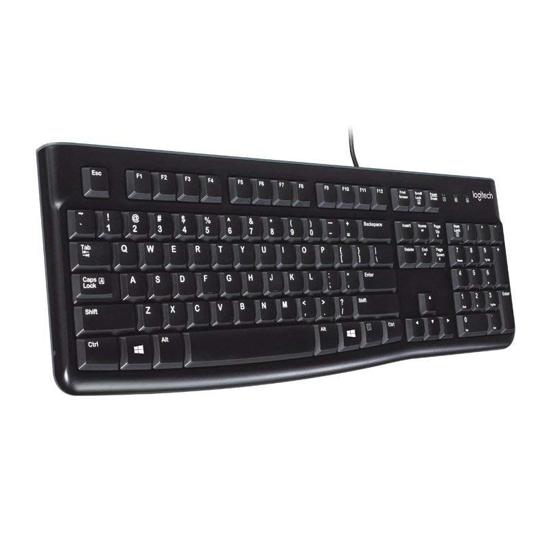 Genuine Logitech Logitech k120 wired thin USB keyboard eating chicken wired computer single keyboard