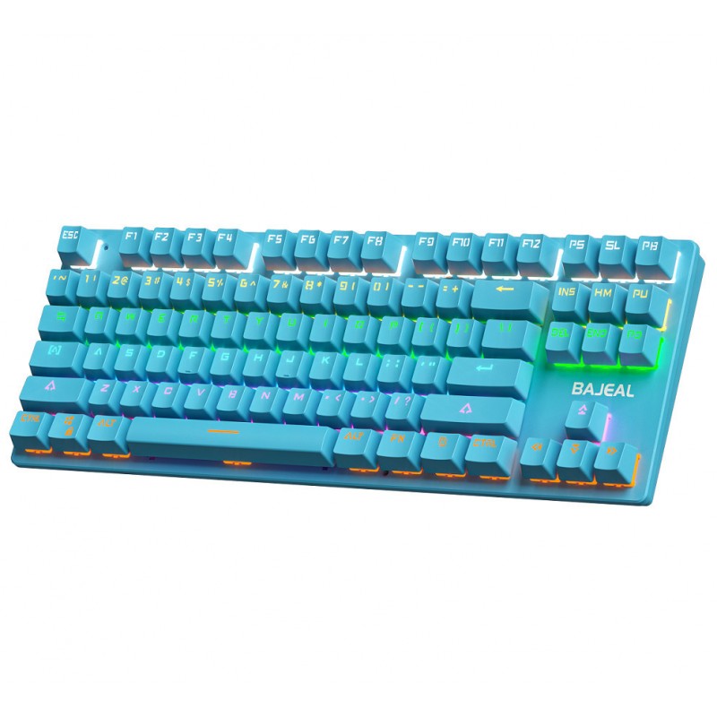 K300 mechanical keyboard wired green axis game E-sports desktop 87 key computer luminous keyboard shaft puller + shaft 
