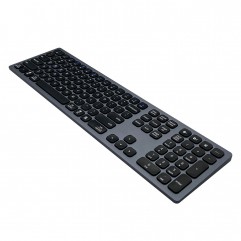 New aluminum flat panel keyboard universal recharg...