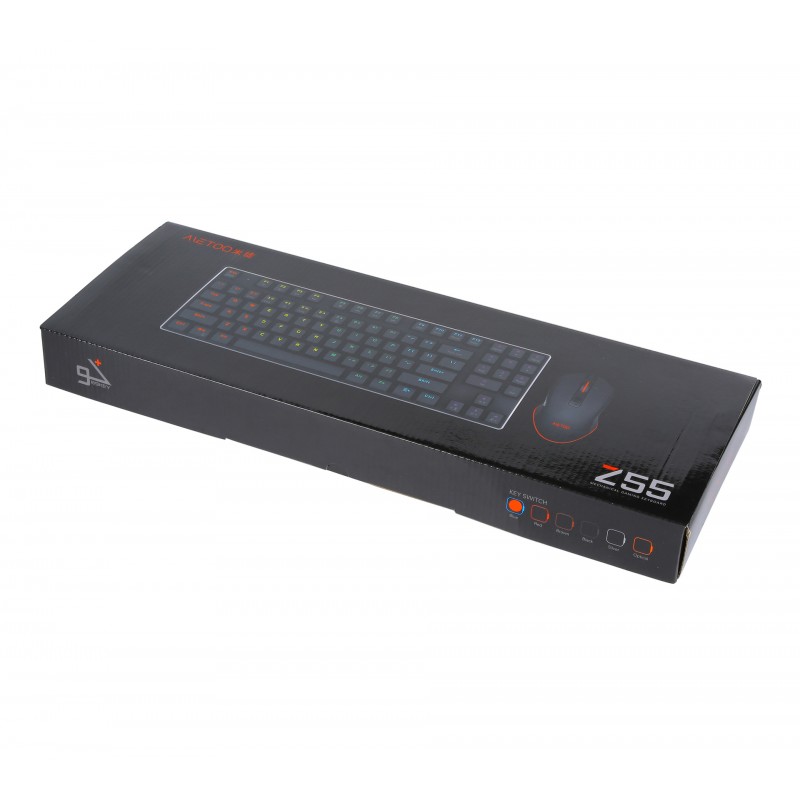 Cross border mechanical green axis color light 89 key Mini wired game mini small mechanical keyboard and mouse set in stock