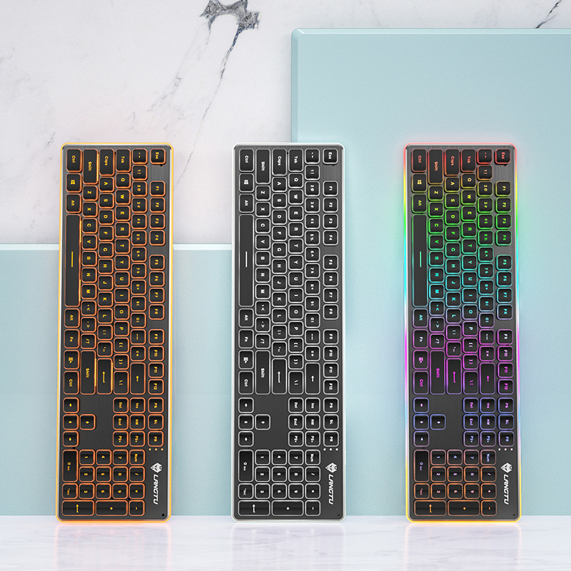 Wired mute keyboard and mouse set silent E-sports mechanical feel wholesale Amazon mouse