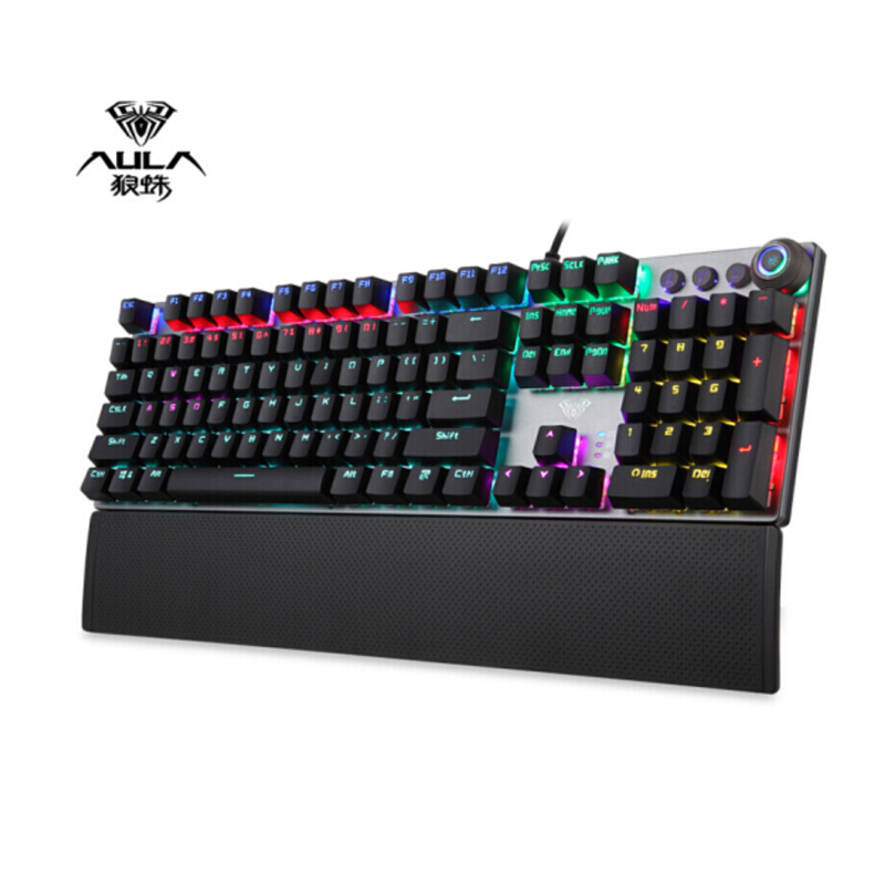 Tarantula / aula macro mechanical green axis black axis computer keyboard wired game keyboard 104 key backlight programming