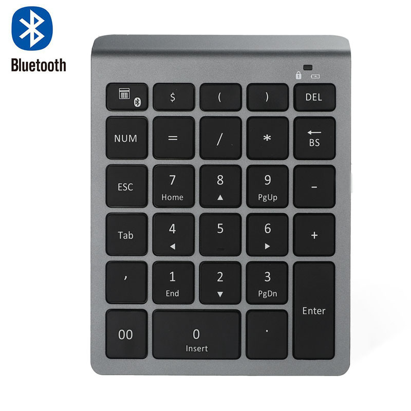 Bluetooth 2.4G digital keypad notebook computer 28 key keyboard ultra thin wireless office portable keyboard batch