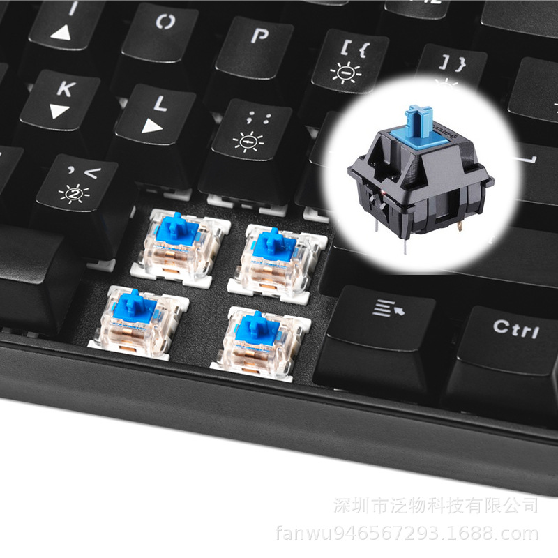 61 key mechanical keyboard green axis USB game office RGB Bluetooth 2.4G electronic games wireless mini keyboard 